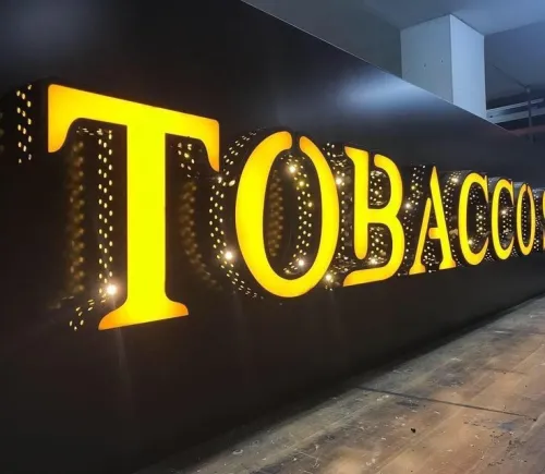 Enseigne- Texte relief  - forex - Plexiglas