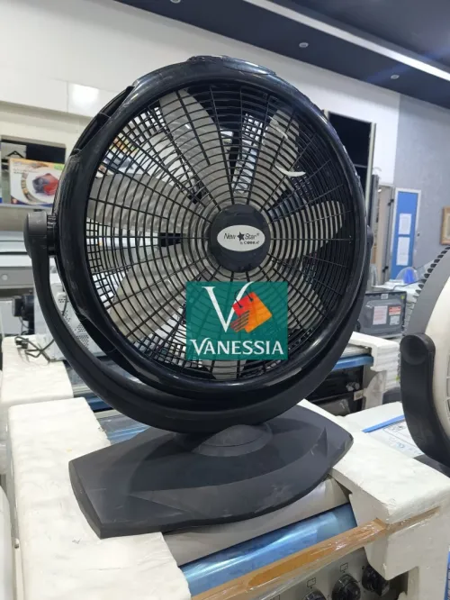 Ventilateur 2En1 De Sol & Mural Cobra Noir 7 Lames