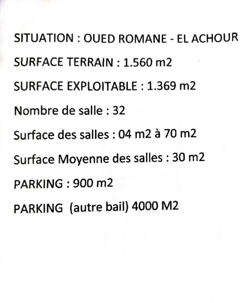 Location Immeuble Alger El achour