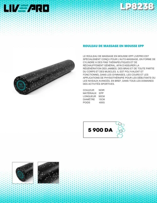 Rouleau de massage en mousse