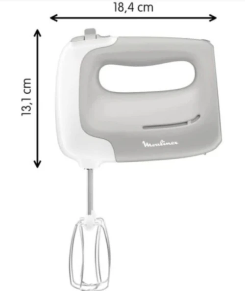 Batteur électrique prép mix 5 vitesse+4 accessoires Moulinex