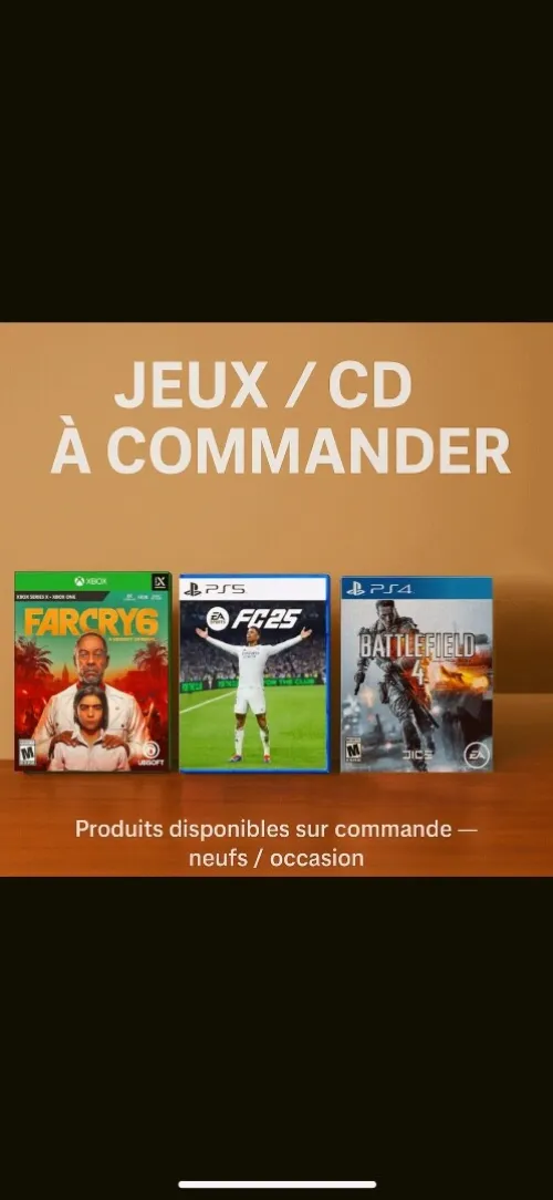 Jeux CD XBOX ONE / PS4 / PS5 sur commande
