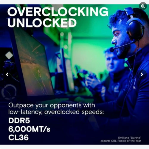 Crucial Pro RAM DDR5 32Go Kit (2x16Go) 6000MHz CL36 Overclocking Gaming - Noir