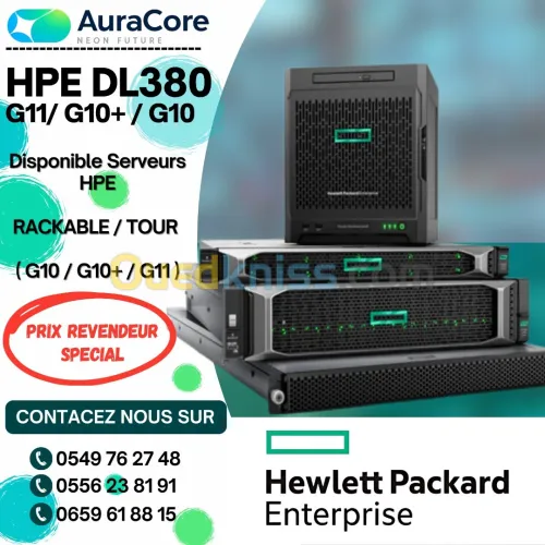 Serveur Rackable 1U HP ProLiant DL 360 G10 Xeon 4210R (13.75M Cache, 2.40 GHz,10 Cores) 