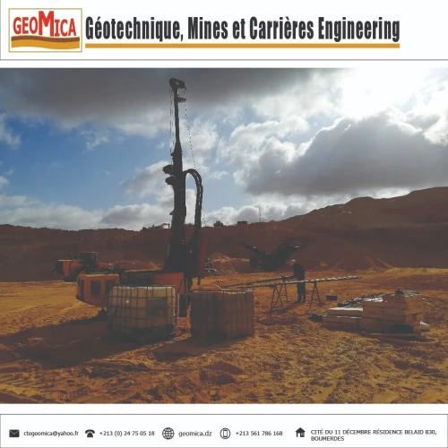 GEOTECHNIQUE, MINES ET CARRIERES ENGINEERING - ETUDE DE SOL - ALGÉRIE