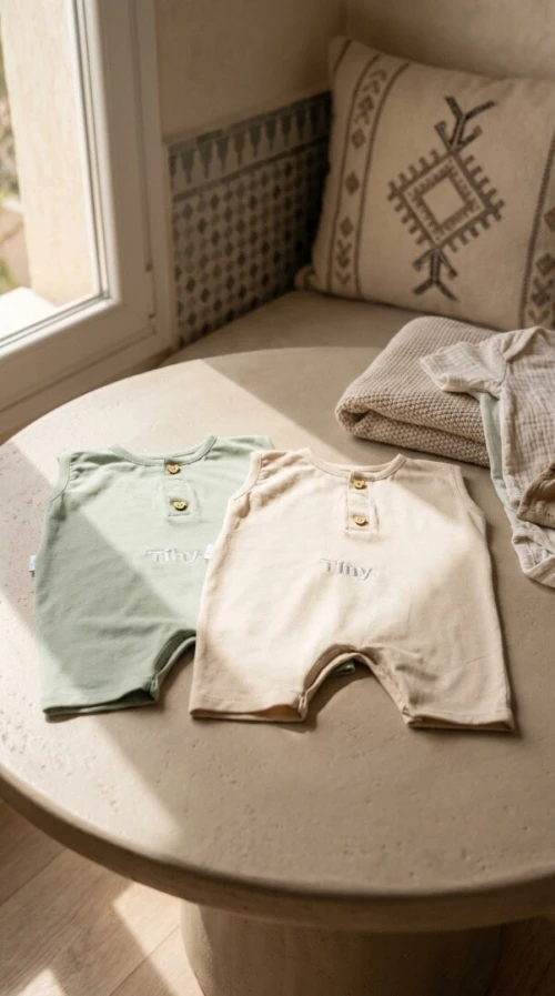 Grenouillère Tiny pour bébé 100% coton