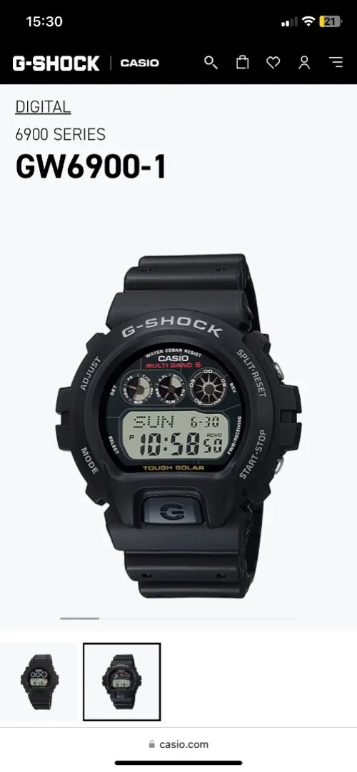 Montres Casio G-SHOCK Solar 