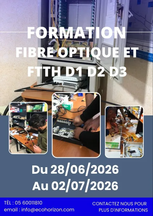 formation fibre optique et FTTH Jours de Semaine