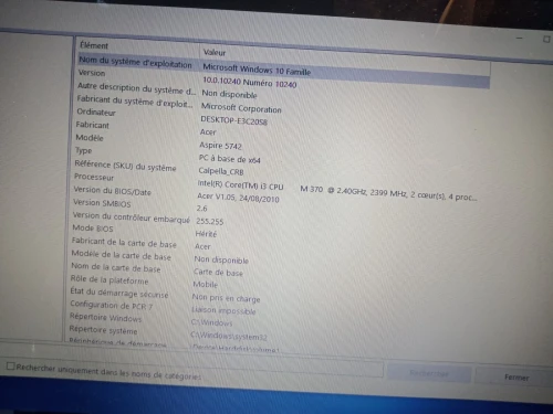 Vente pc portable acer i3