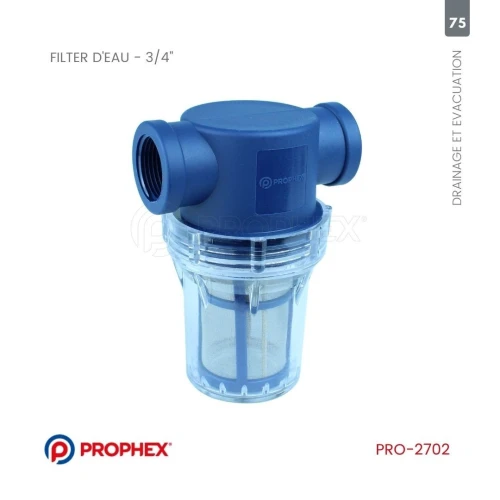 Filtre d'eau mâle Et femelle de la marque PROPHEX
