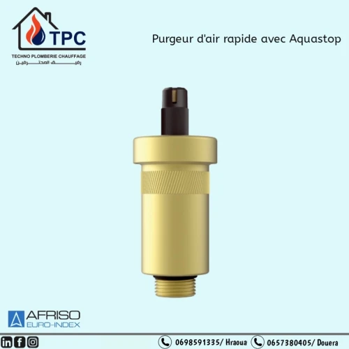 Purgeur d'air avec Aquastop AFRISO