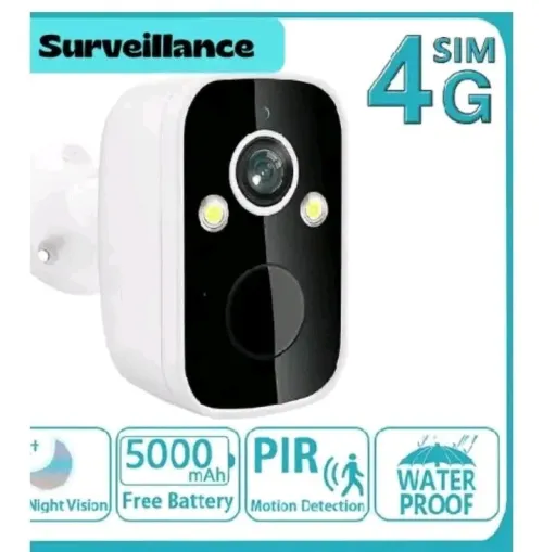 Camera Sécurite et Surveillance Avec puce 4g Battery Full color