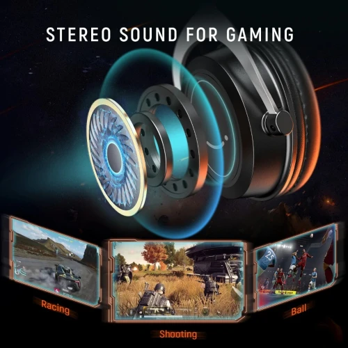 Casque Fifine H3 Gaming Headset PS5, Xbox, PC, microphone amovible 3,5 mm