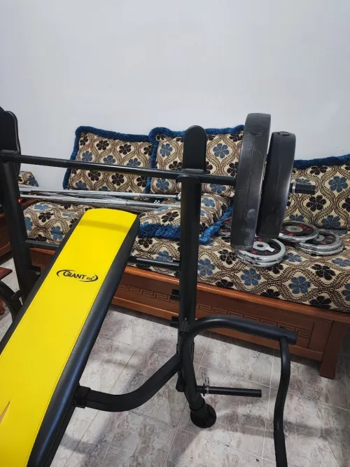 BANC DE MUSCULATION ET POIDS GIANT FIT