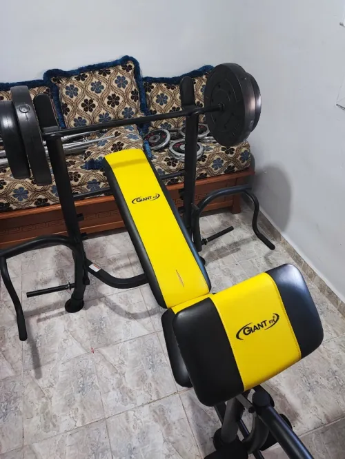 BANC DE MUSCULATION ET POIDS GIANT FIT