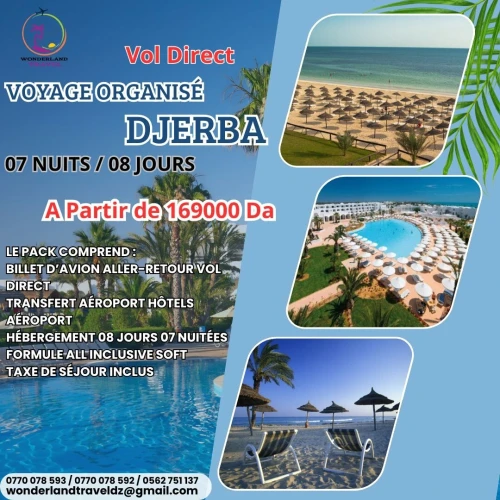 Voyage Organisé djerba vol direct 