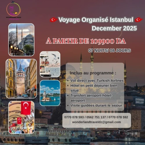 Voyage Organisé Istanbul décembre 2025