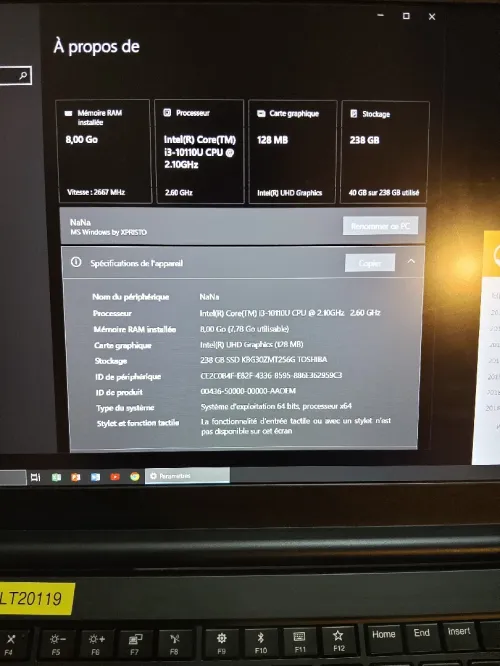 Lenovo think pad e15