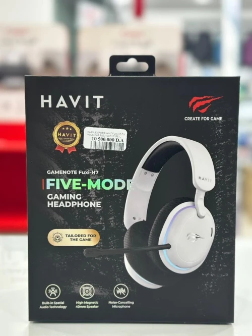 CASQUE HAVIT FUXI-H7 Five-Mode WIRELESS WHITE