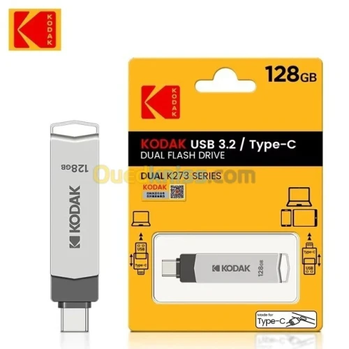 FLASH DISK 128G KODAK 3.2 DUAL  TYPE-C AND USB