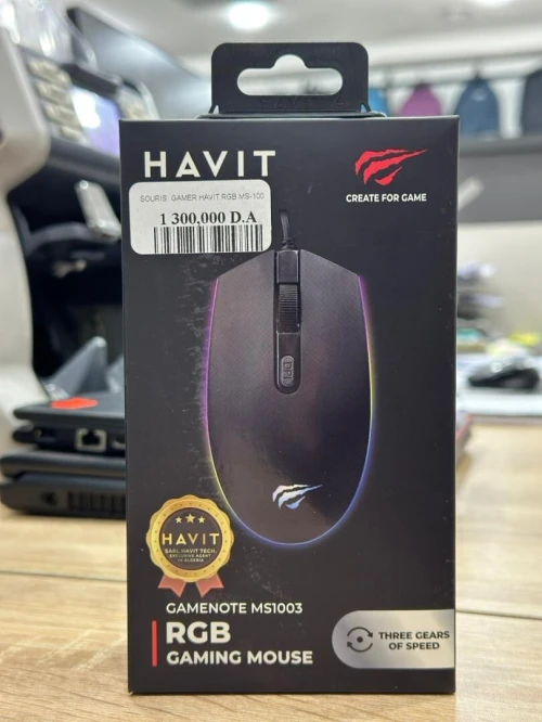 SOURIS HAVIT MS1003 - RGB, 1200 DPI