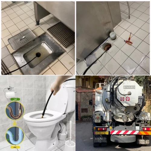 Camion débouchage canalisation vidange fosse septique 