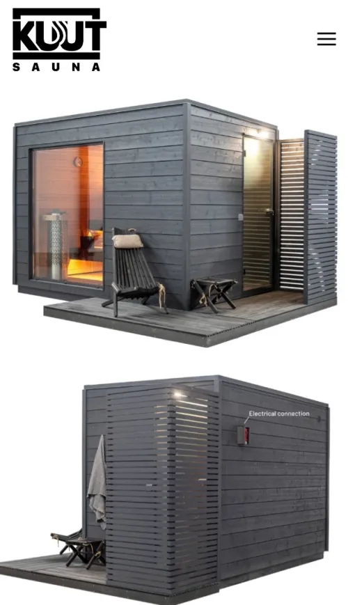 Le Sauna Harvia avec le bois . Aspen ,Abachi,thermoaspen,Thermoalder,pine , Spruce 
