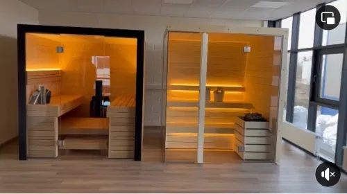 Le Sauna Harvia avec le bois . Aspen ,Abachi,thermoaspen,Thermoalder,pine , Spruce 