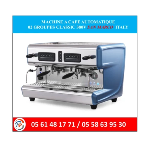 MACHINE A CAFE AUTOMATIQUE  02 GROUPES CLASSIC 380V SAN MARCO  ITALY 