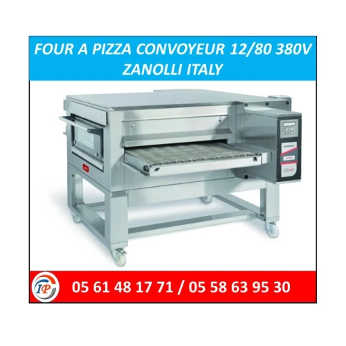 FOUR A PIZZA CONVOYEUR 12/80 380V ZANOLLI ITALY
