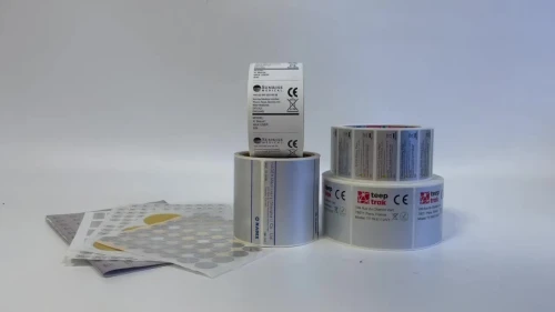 Etiquettes , Étiquette , Étiquettes, Rouleaux, thermique , destructibles , aluminium 