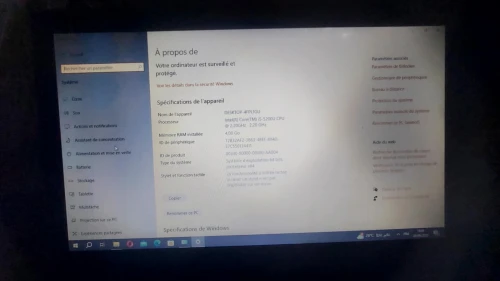 Pc Dell i5  5eme Gen / Ram 4 G / NVIDIA / Disque 256 SDD / 15 p