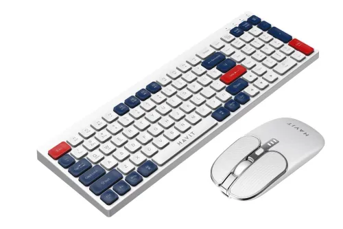 Clavier + Souris HAVIT Sans Fil Rechargeable Bluetooth Intégrer + 2.4GHz KB830WB Compatible PC / Laptop / Tablette
