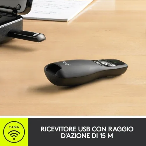 Télécommande de présentation laser R400 sans fil logitech