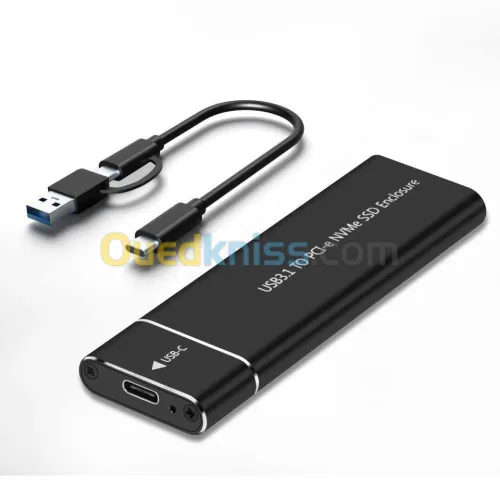 Boîtier M.2 NGFF NVME SSD vers USB3.1 10Gbps