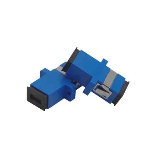 Raccord fibre optique SC-SC Simplex Monomode Bleu avec bride