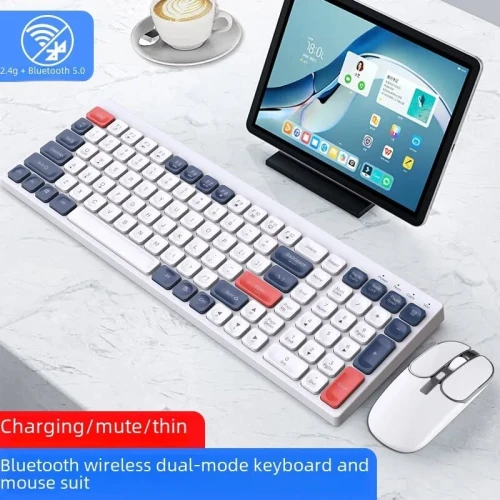 HAVIT KB830WB pack combiné clavier et souris sans fil rechargeable Connectivité Double Mode