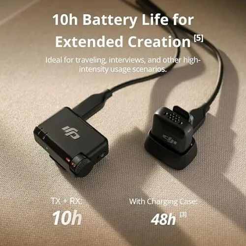 Microphone DM3004 DJI Mic Mini 1 émetteur pour iOS/Android/Caméras via USB-C/Lightning/câble 3,5mm