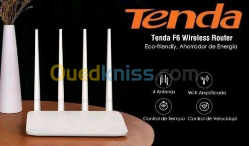 ROUTEUR/Point d'accès F6 SANS FIL N300 4 antennes externes 5 dBi TENDA 