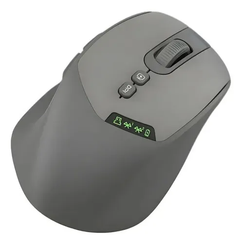 Souris rechargeable double BT 2.4G/Bluetooth 5.0 avec afficheur, silencieuse PRMW37