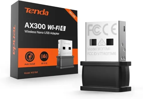 la carte réseau sans fil USB Wi-Fi 6 Tenda AX300 modèle W311MI