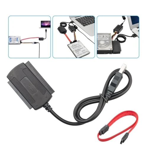 Câble de convertisseur adaptateur SATA/IDE vers USB2.0 pour disque dur 2.5/3.5 pouces