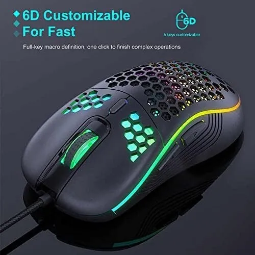 Souris filaire de jeu iMICE T98 avec éclairage RGB