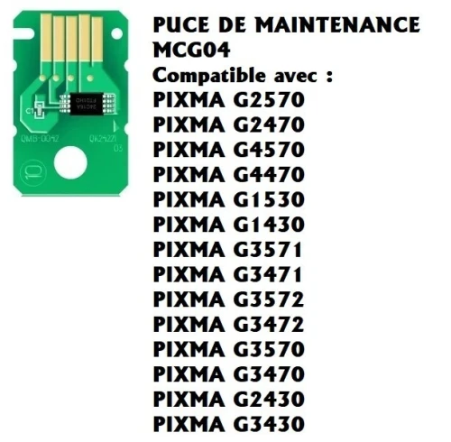 PUCE DE MAINTENANCE EPSON T04D1/PUCE DE MAINTENANCE MCG04/PUCE IMPRIMANTE MCG02