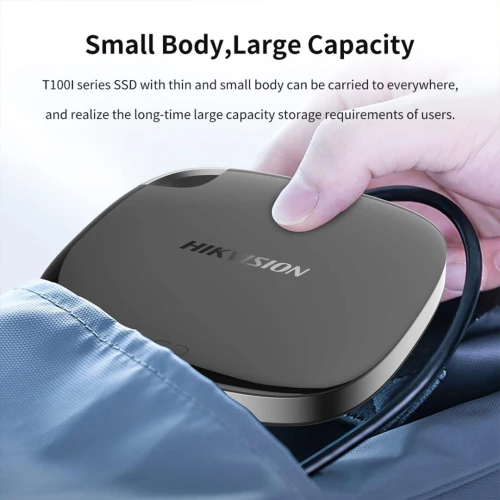 Disque SSD externe portable HIKVISION T100I 1 To (1024 Go),port USB3.1 Type C