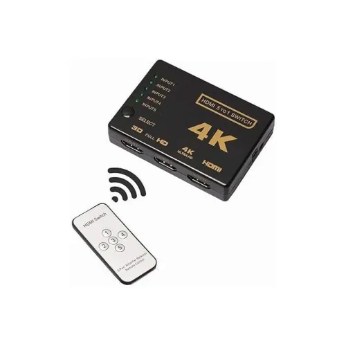 Commutateur/switch HDMI 5 entrées 1 sortie 4K avec télécommande