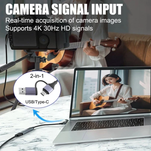 Carte de capture audio vidéo HDMI vers USB C/USB 3.0, 4K 30HZ,pour jeux, streaming vidéo en direct,