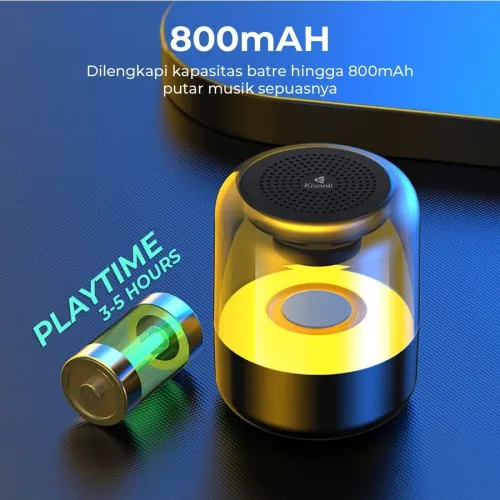 Haut parleur Bluetooth portable RGB 800MAH 4h KISONLI LP5S
