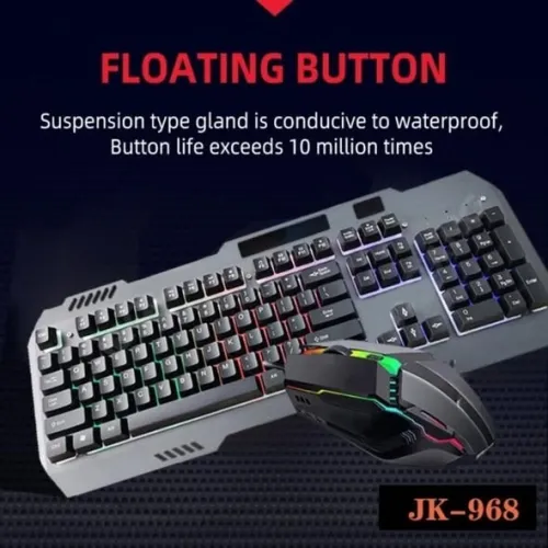 combo clavier souris filaires USB, gaming RGB (7 couleurs) JEQANG JK-968