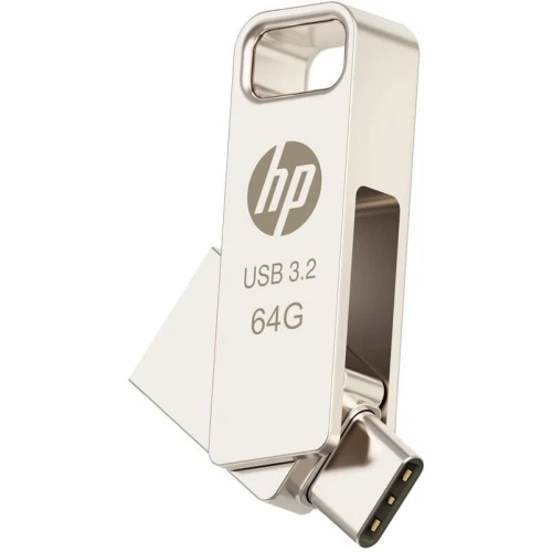 Clé USB double HP x206c OTG TypeC USB3.2 64Go métal
